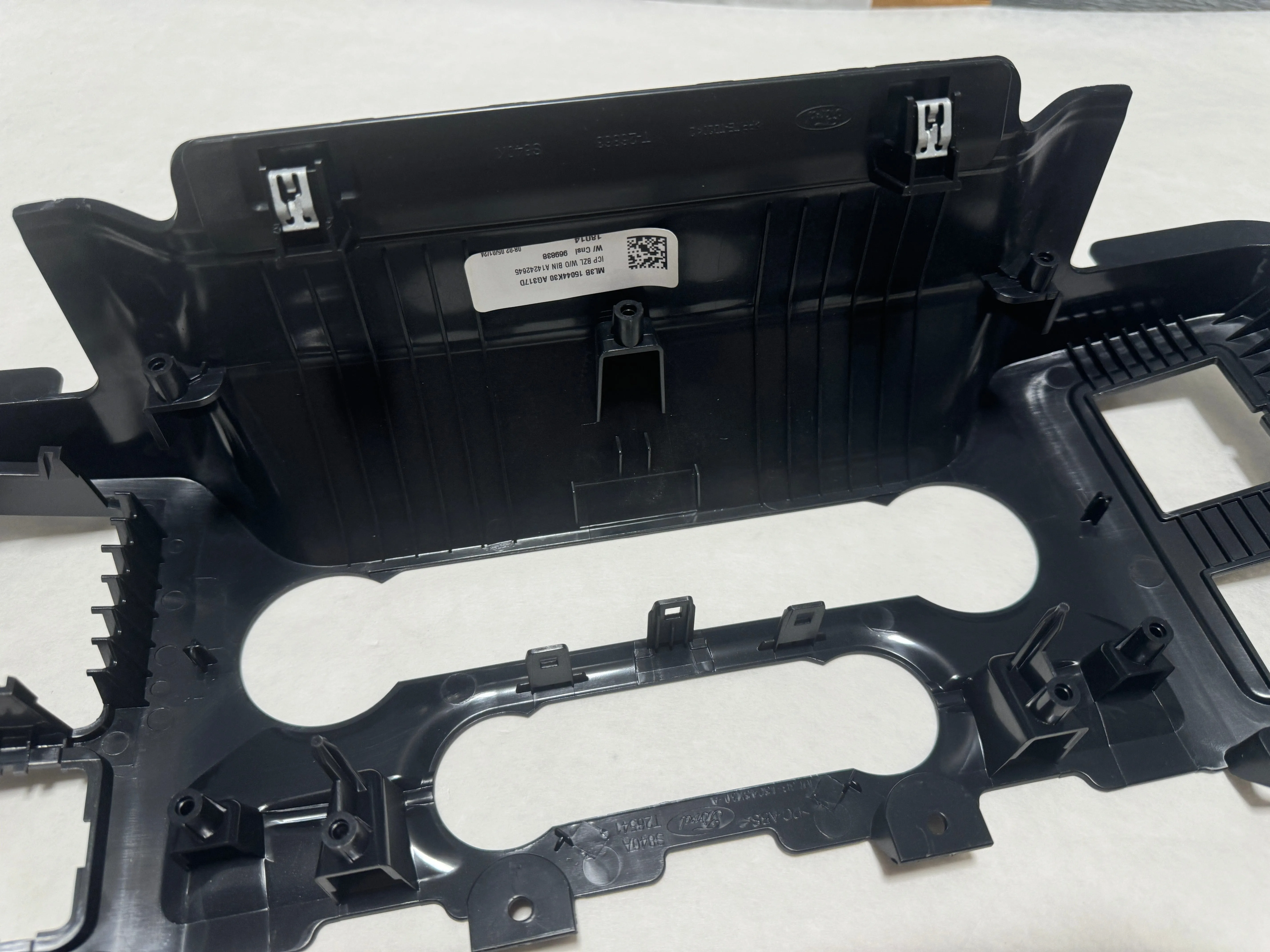 2021-2024 Ford F-150 Lower Dash A/C Control Trim Panel For 12 In Screen & Floor Shift