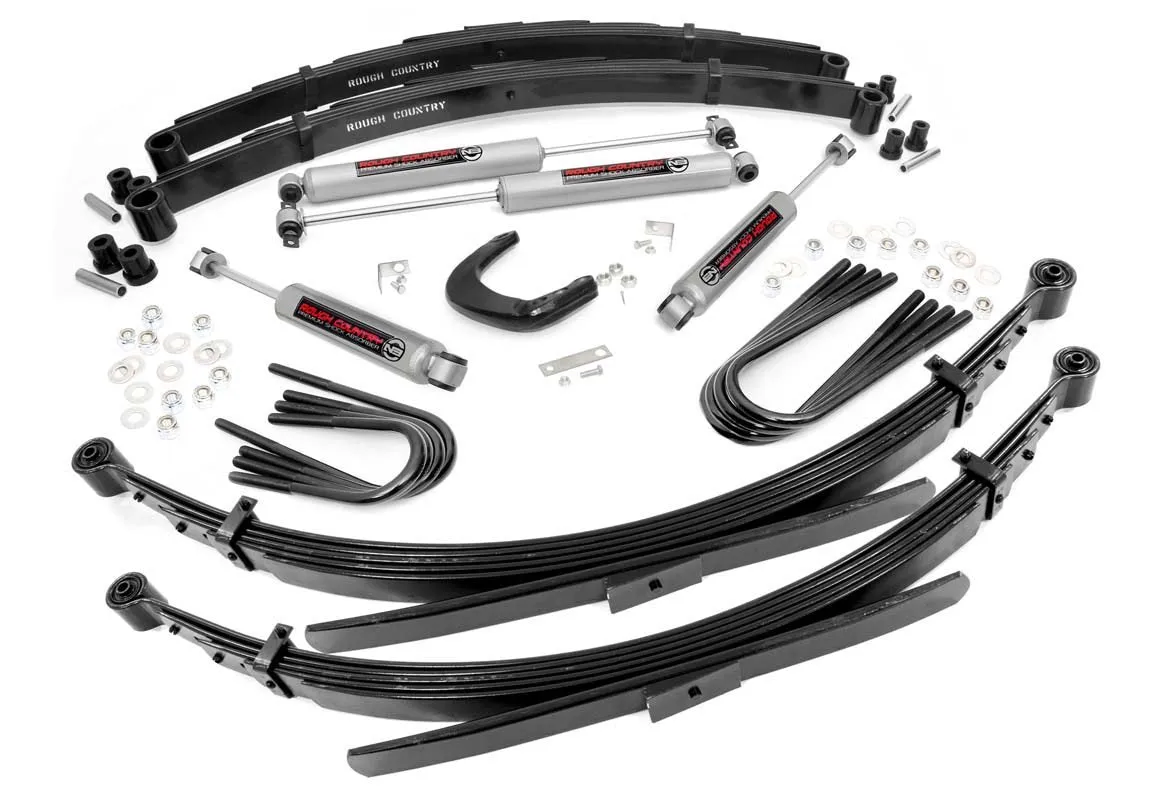 4 Inch Lift Kit - 56 Inch RR Springs - Chevy/GMC 3/4-Ton Suburban (88-91)