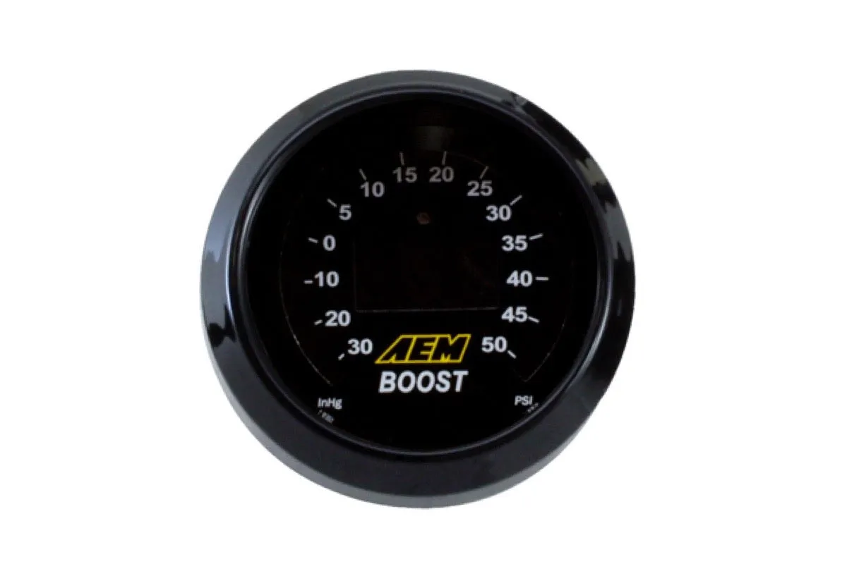 AEM Classic Series -30in/Hg~50 PSI Boost Display Gauge - 30-4408