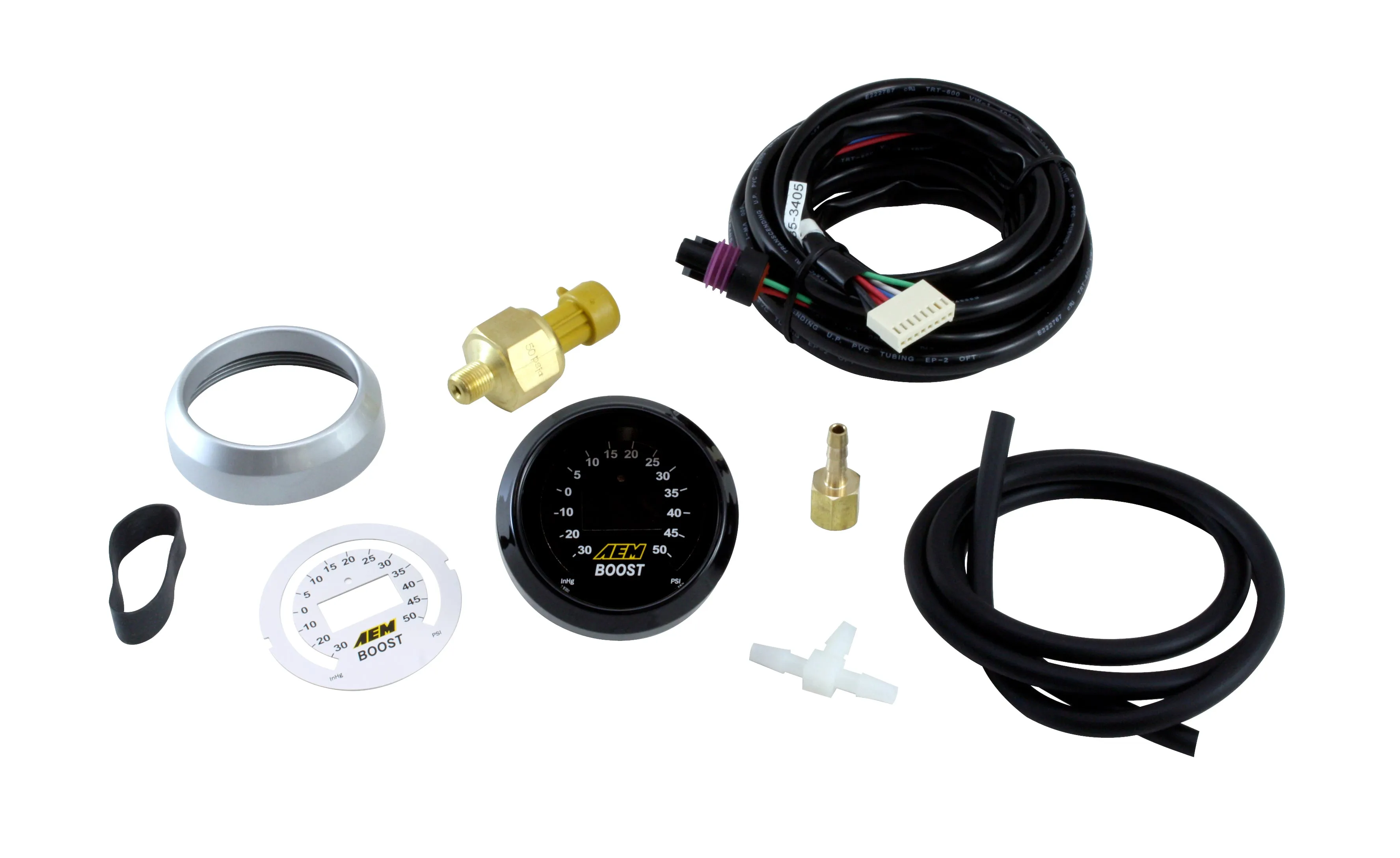 AEM Classic Series -30in/Hg~50 PSI Boost Display Gauge - 30-4408