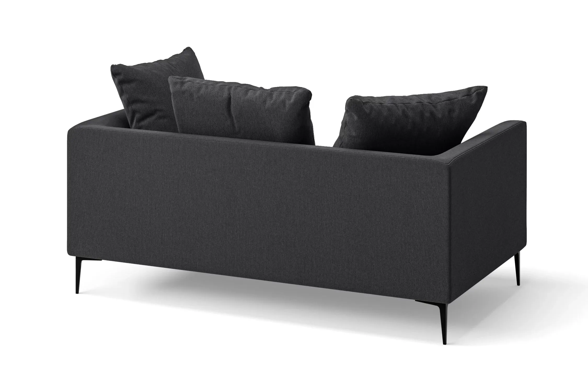 Aprilia 2 Seater Sofa Dark Grey Linen Fabric