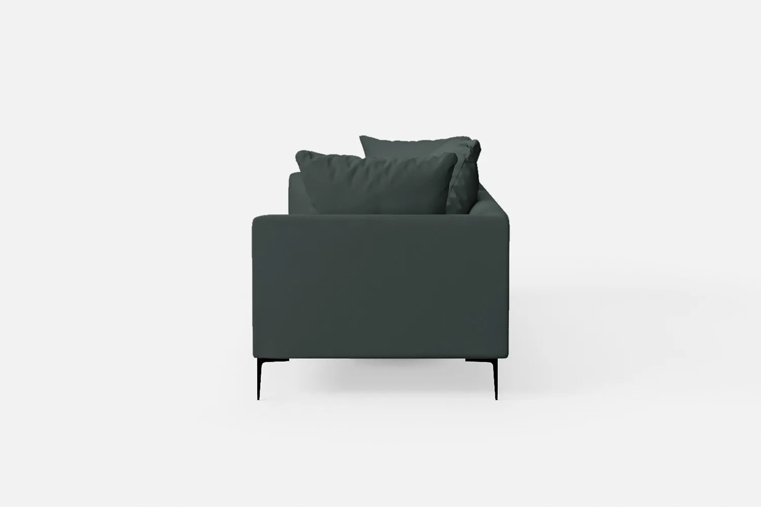 Aprilia 4 Seater Sofa Dusky Turquoise Leather
