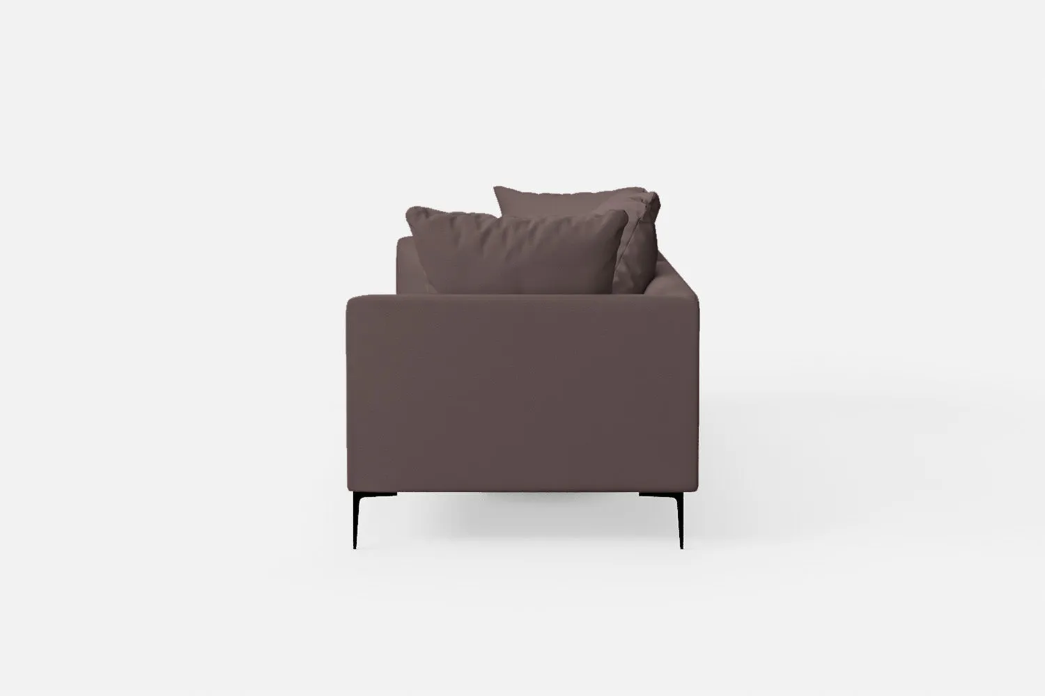Aprilia 4 Seater Sofa Rose Taupe Leather