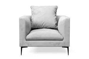 Aprilia Armchair White Velvet