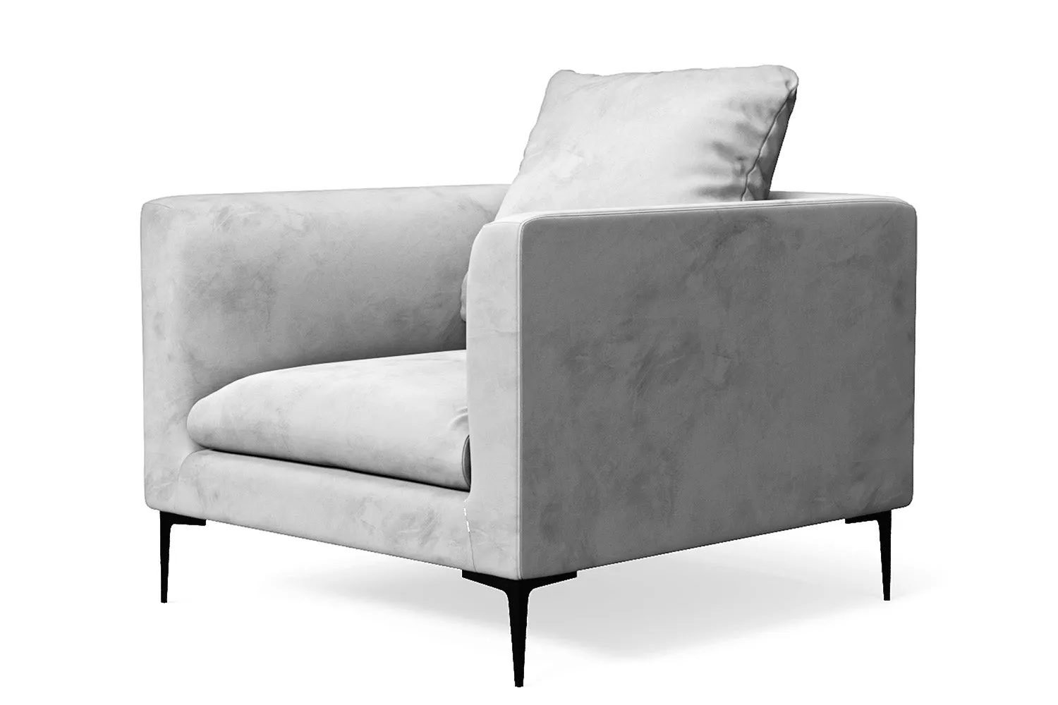 Aprilia Armchair White Velvet