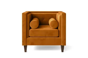 Brescia Armchair Gold Velvet