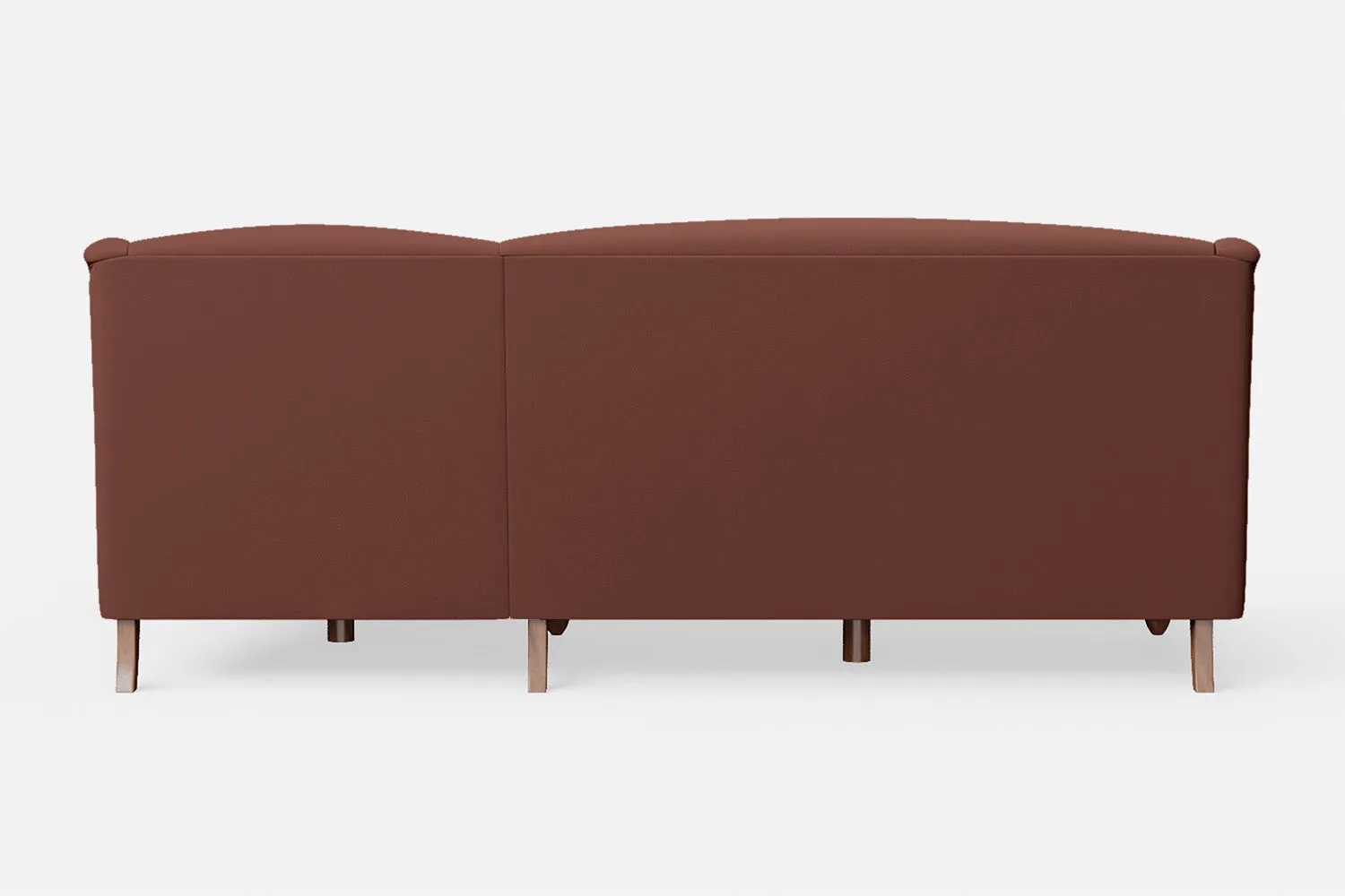 Burlington 3 Seater Right Hand Facing Chaise Lounge Corner Sofa Mauve Leather