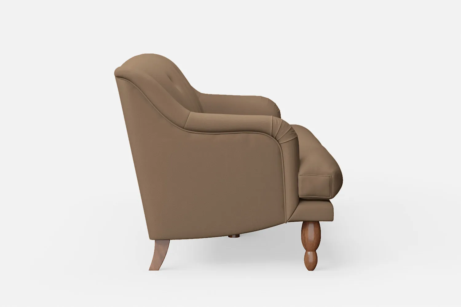 Burlington 3 Seater Sofa Stone Leather