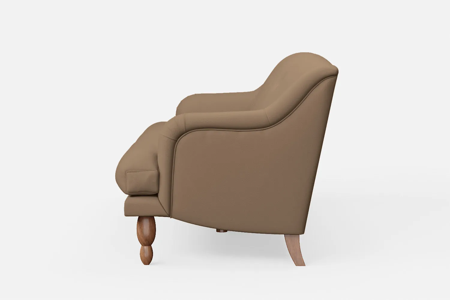 Burlington 3 Seater Sofa Stone Leather