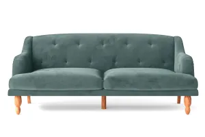 Burlington 4 Seater Sofa Teal Velvet