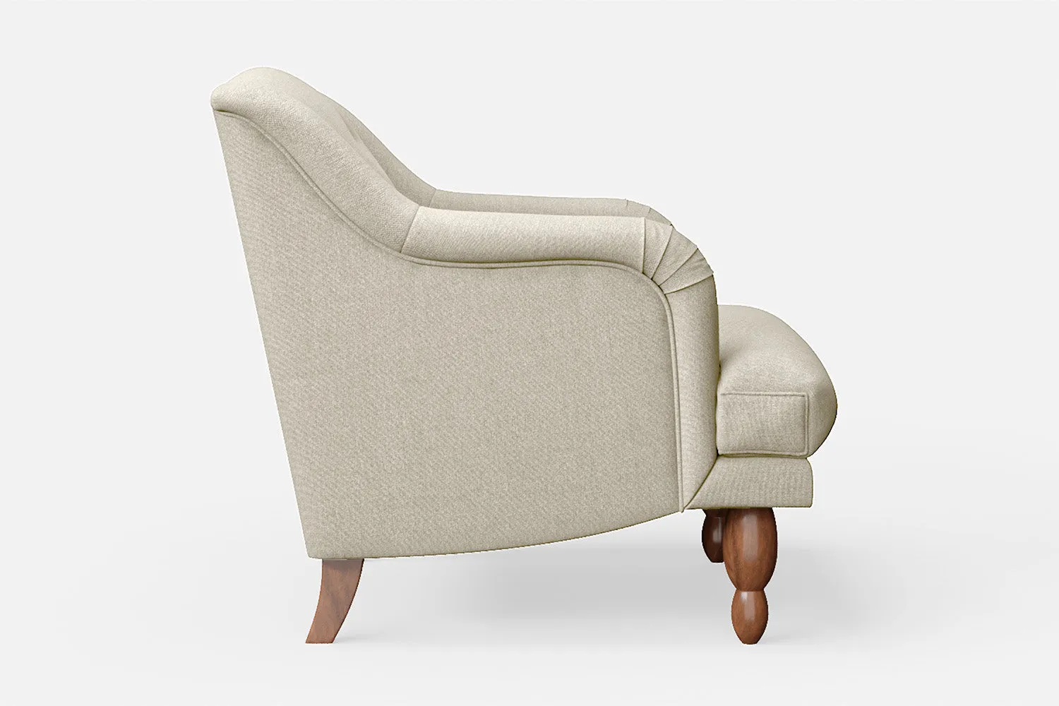 Burlington Armchair Cream Linen Fabric