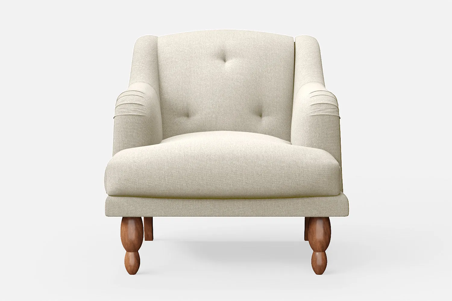 Burlington Armchair Cream Linen Fabric