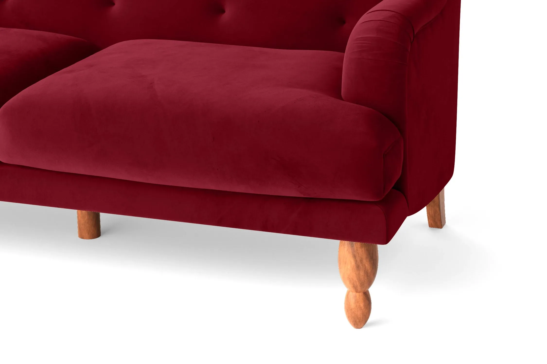 Burlington Armchair Red Velvet