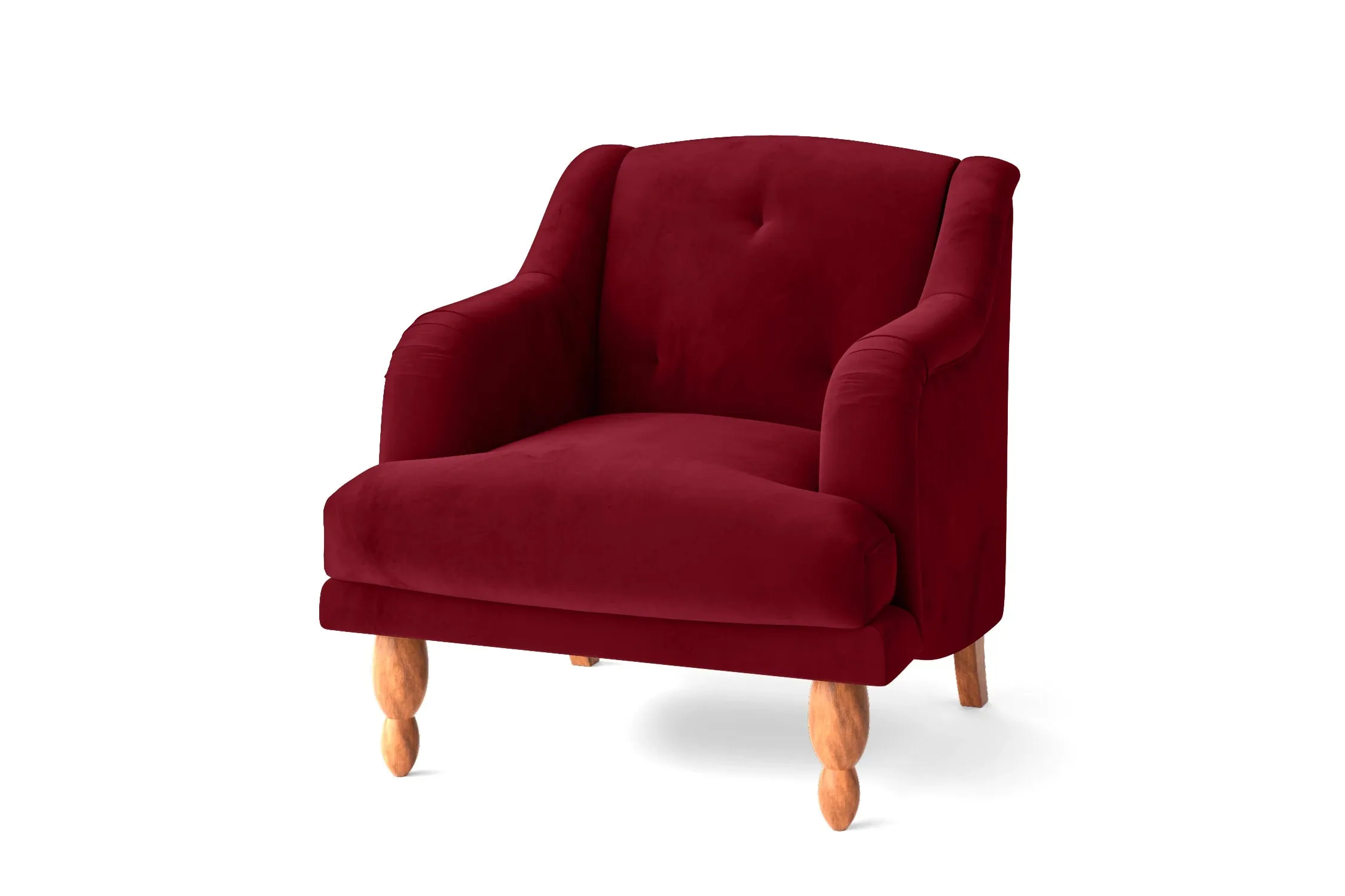 Burlington Armchair Red Velvet
