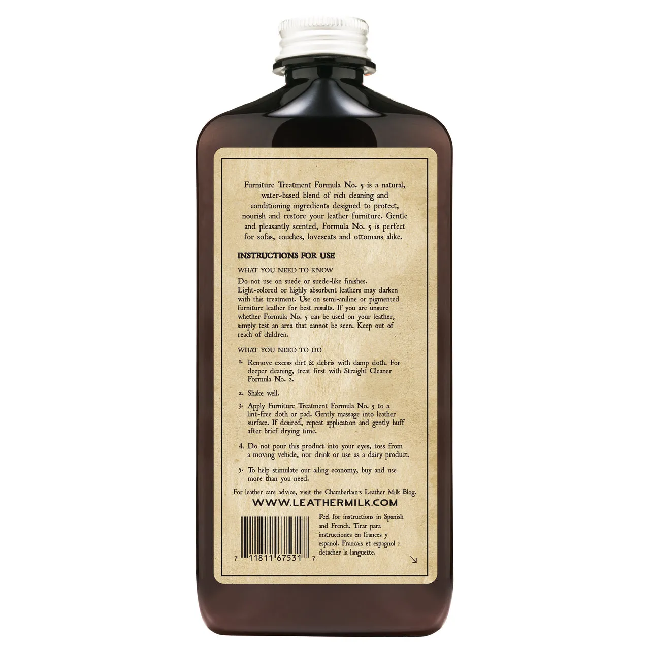Chamberlain's Leather Milk - Formula No. 5 Furniture Treatment