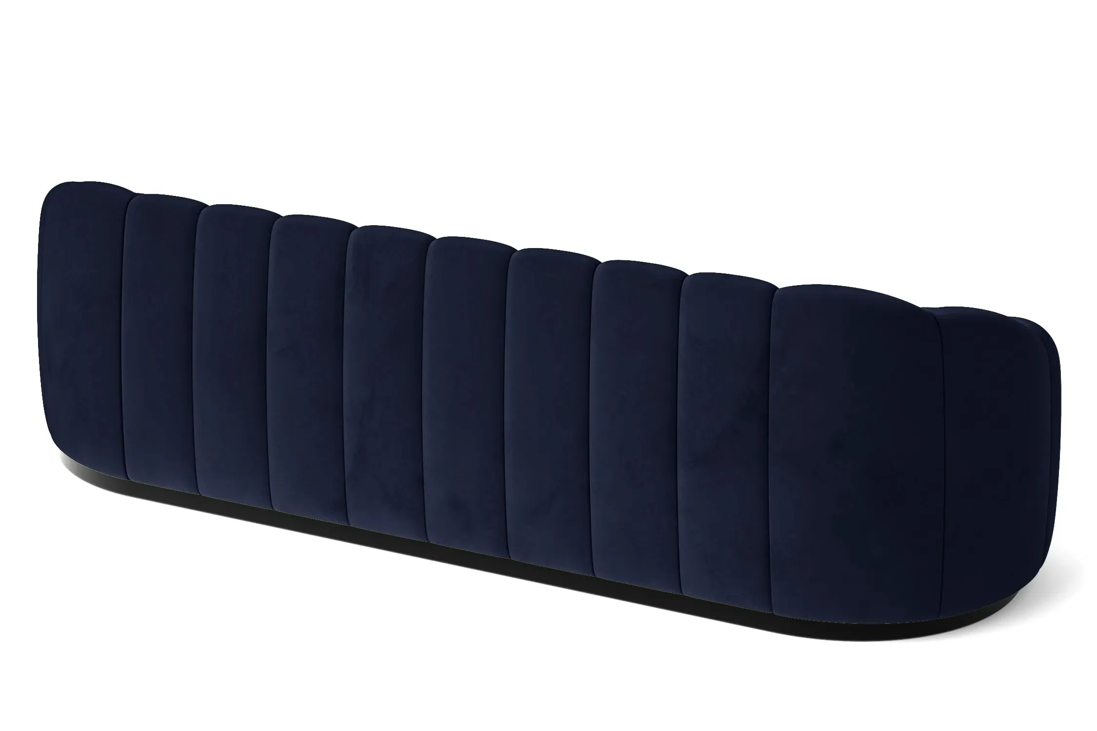 Columbia 4 Seater Sofa Dark Blue Velvet