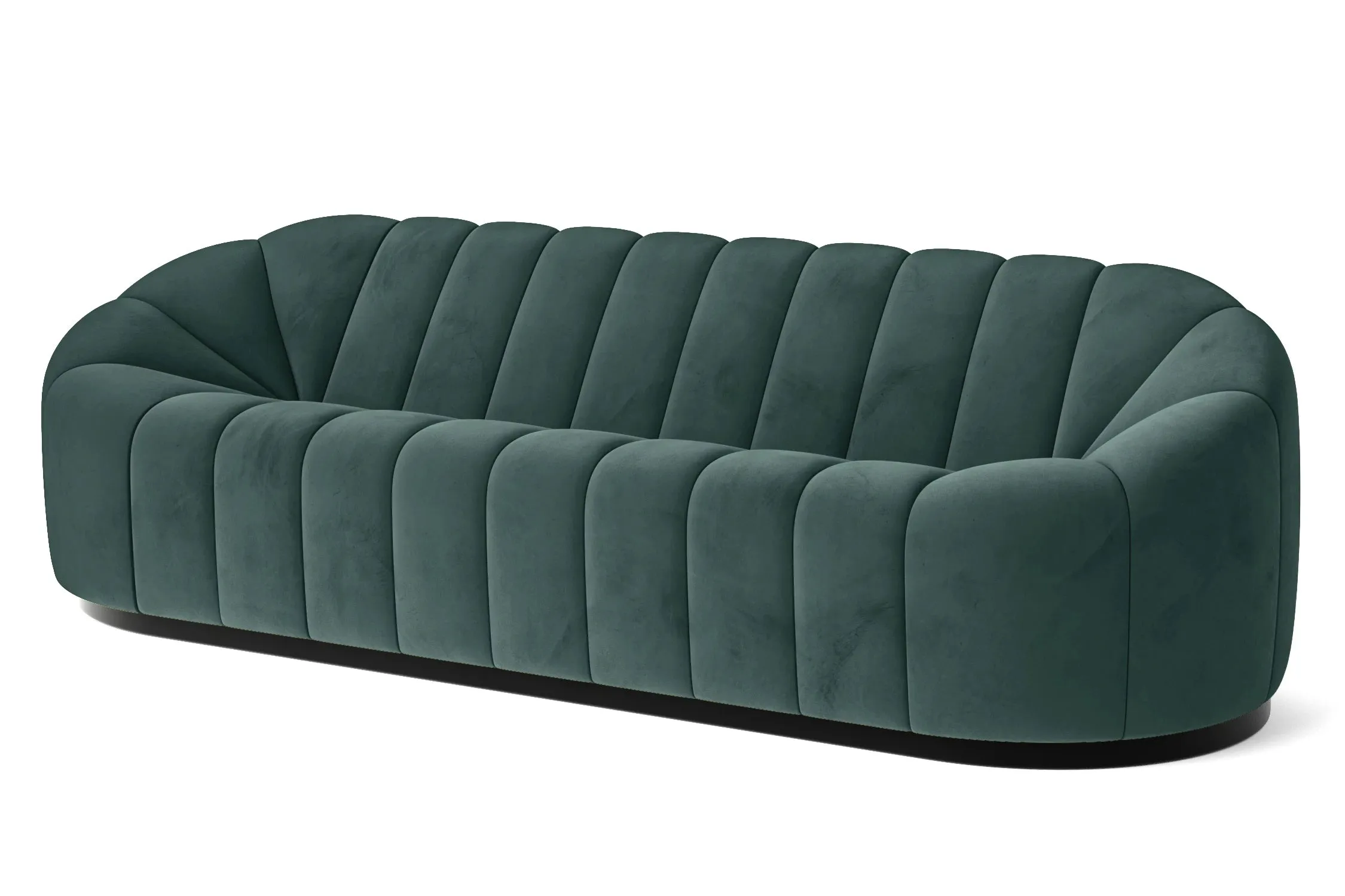 Columbia 4 Seater Sofa Teal Velvet