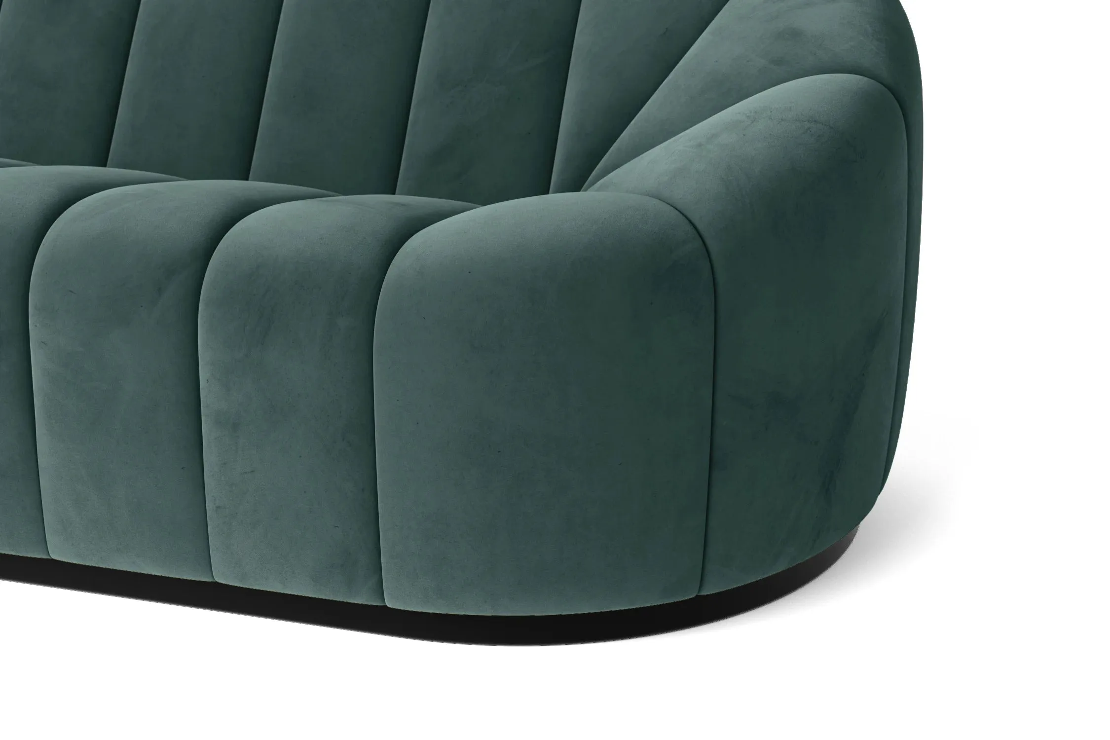 Columbia 4 Seater Sofa Teal Velvet