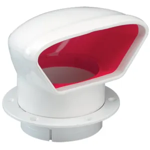 Cowl Vent Low Profile Red Interior - 3"