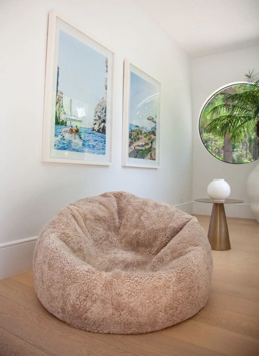 Curly Shorn Bean Bag