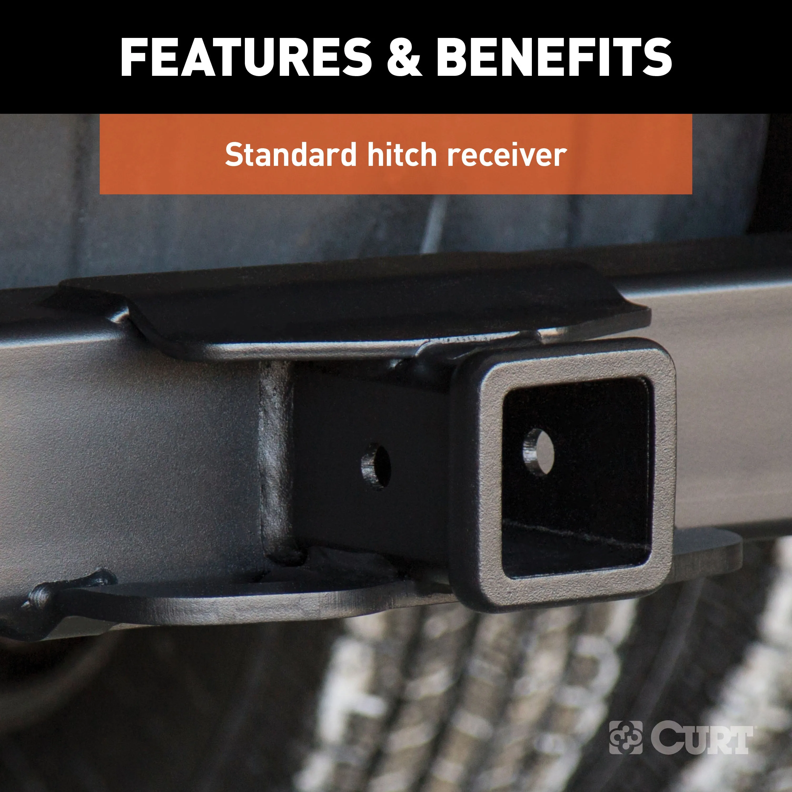 CURT 15302 Xtra Duty Class 5 Hitch; 2in. Receiver; Select Silverado; Sierra 2500; 6ft. Bed