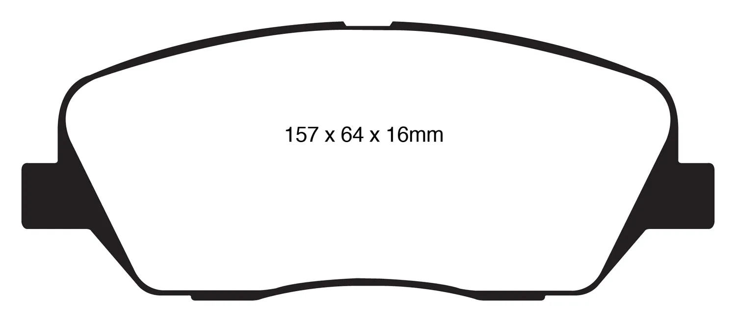 EBC Brakes DP61844 6000 Series Greenstuff Truck/SUV Brakes Disc Pads