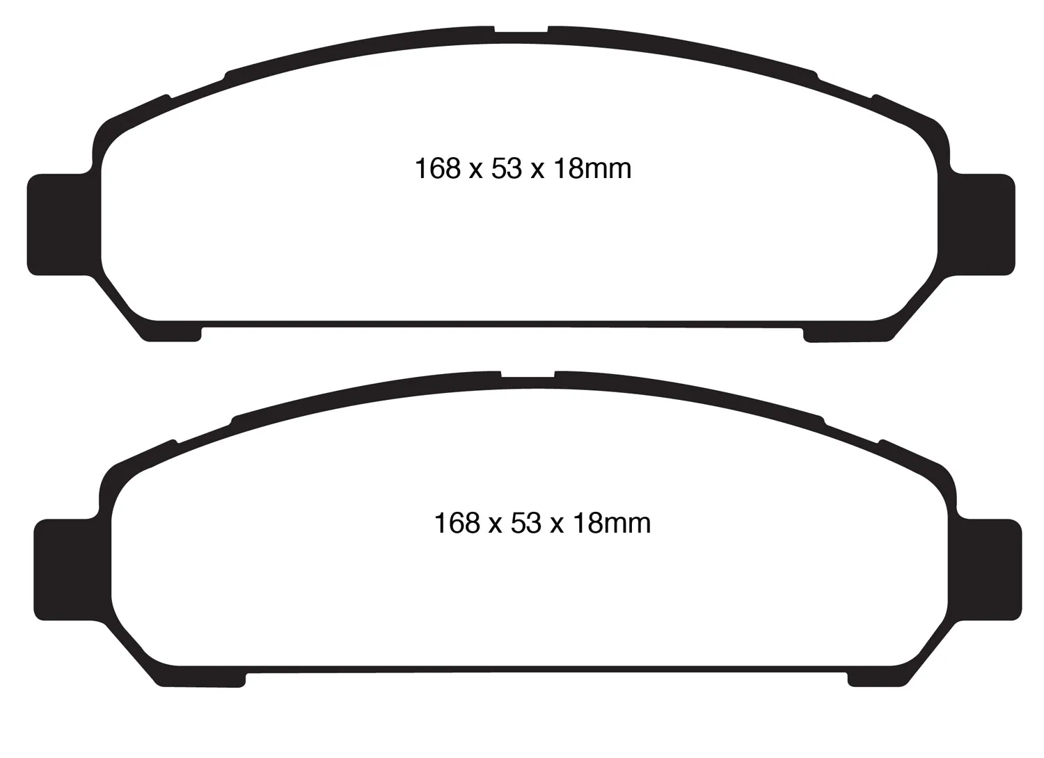 EBC Brakes DP61851 6000 Series Greenstuff Truck/SUV Brakes Disc Pads