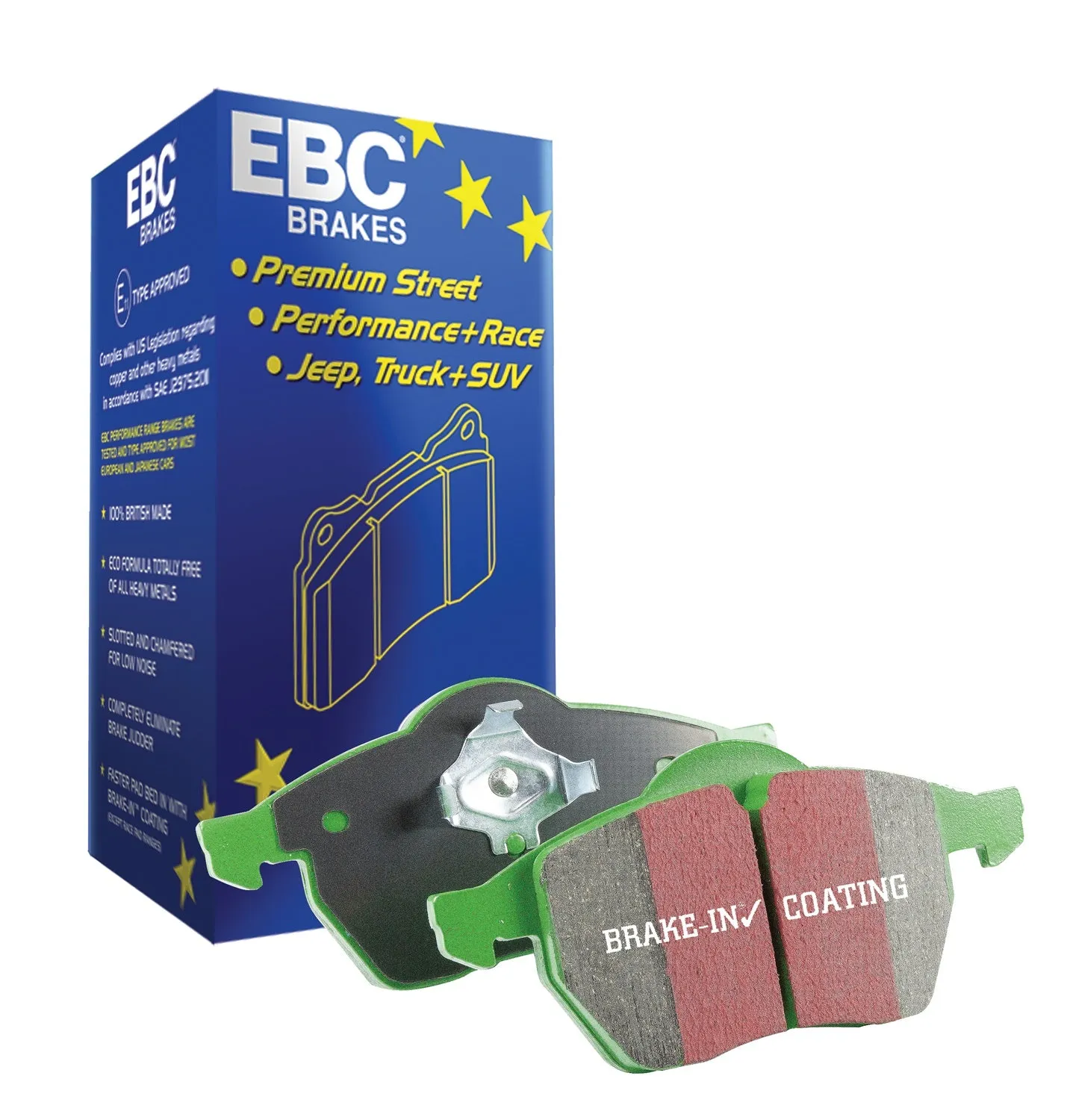 EBC Brakes DP61851 6000 Series Greenstuff Truck/SUV Brakes Disc Pads