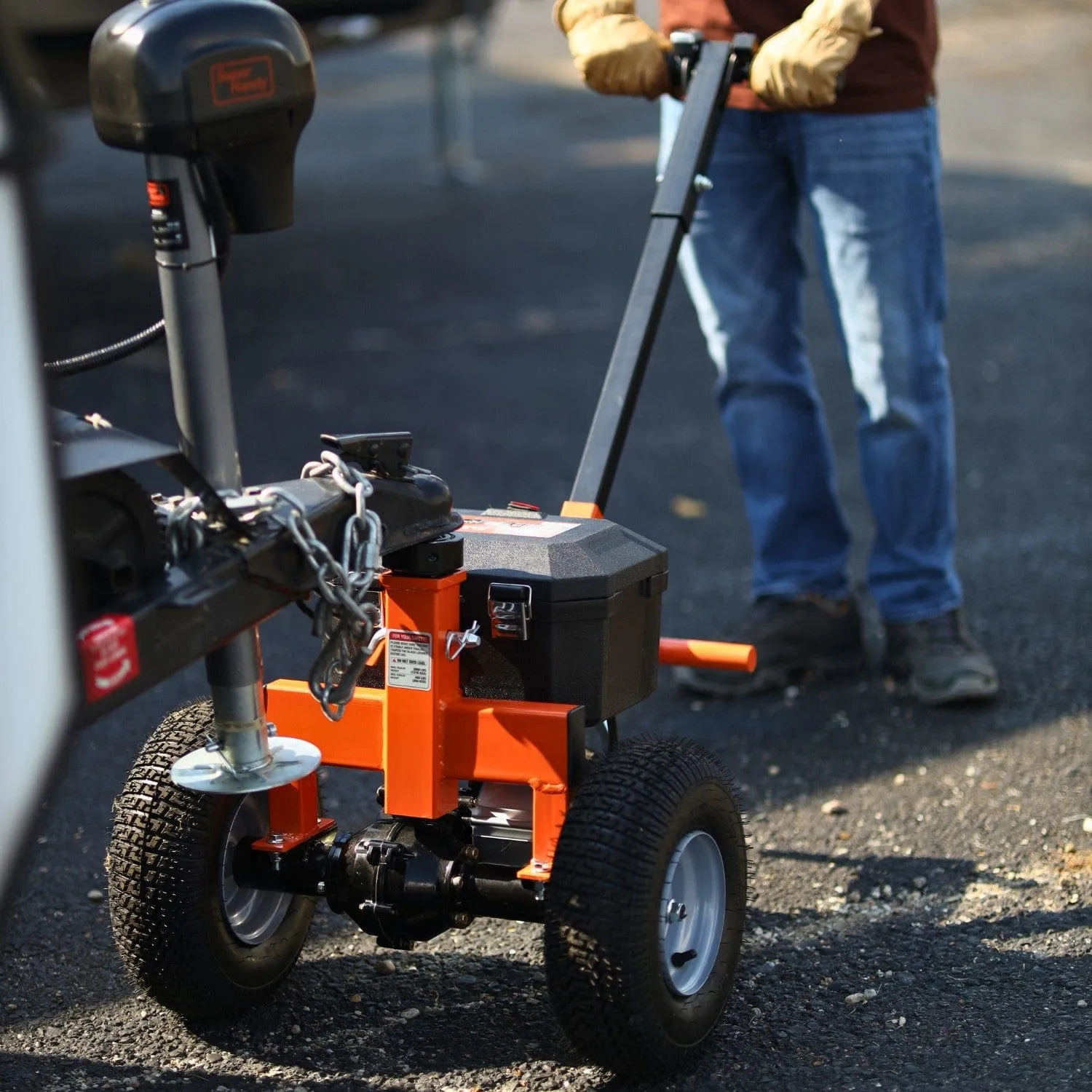 Electric Trailer Dolly - 24V 7Ah Battery, 2800lbs Towing Capacity