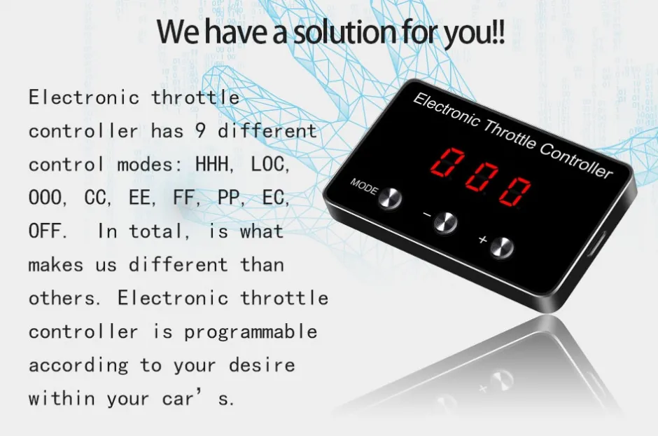 Electronic Throttle Controller, Accelerator Controller for Ford RANGER (2012-2024 ) FREE WORLDWIDE SHIPPING