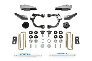 Fabtech 3.5″ Ball Joint UCA System w/ Dirt Logic Rear Shocks & Intrusion Beam Kit - 2019 Ford Ranger