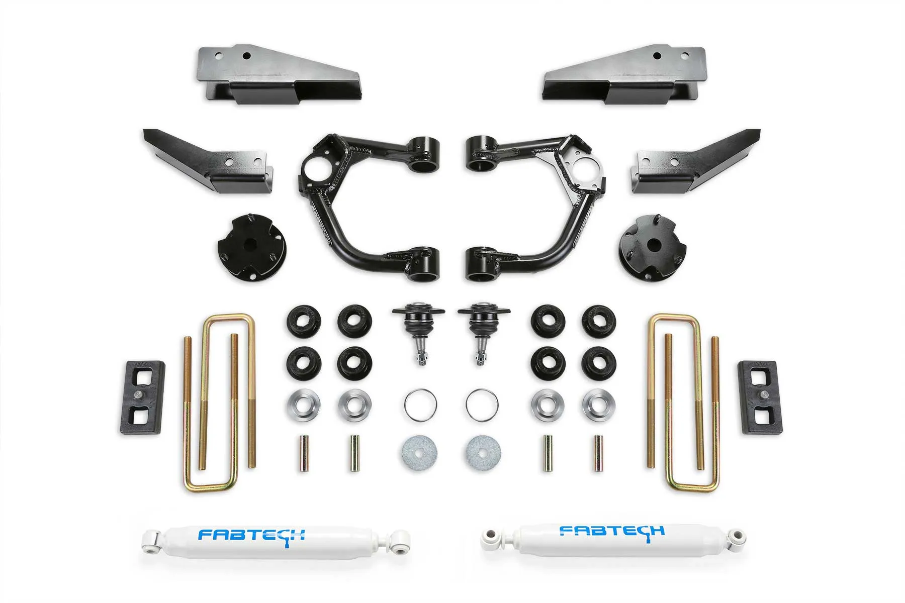 Fabtech 3.5″ Ball Joint UCA System w/ Dirt Logic Rear Shocks & Intrusion Beam Kit - 2019 Ford Ranger
