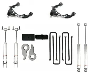Freedom Offroad Lift Kits GMC Sierra 2500/ 3500 HD (11-19) 3" Front   2" Rear Leveling Kit w/ Shocks & Control Arms