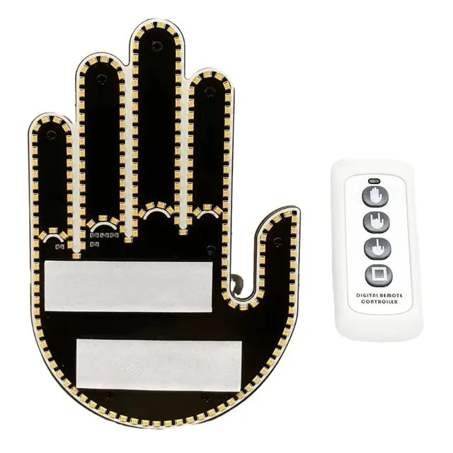 Hand Gesture Car Light With Remote - Only Single Color Option Orange