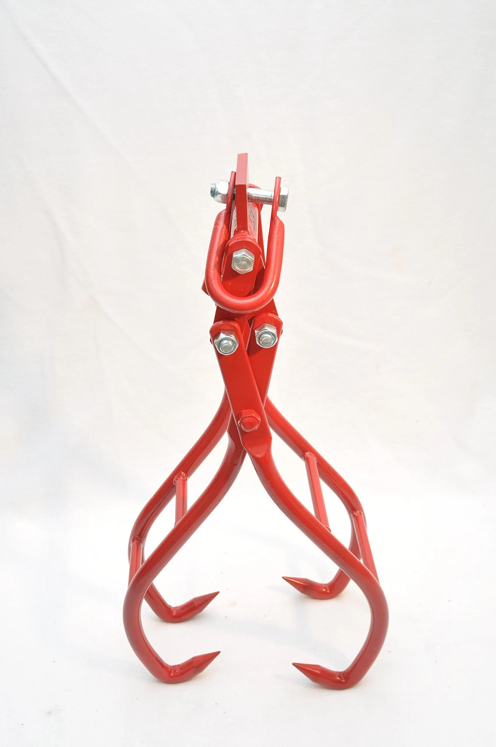 Heavy Duty SOLID STEEL 28" 4 Claw Timber Log Lifting Logging Tongs Grabber Tong