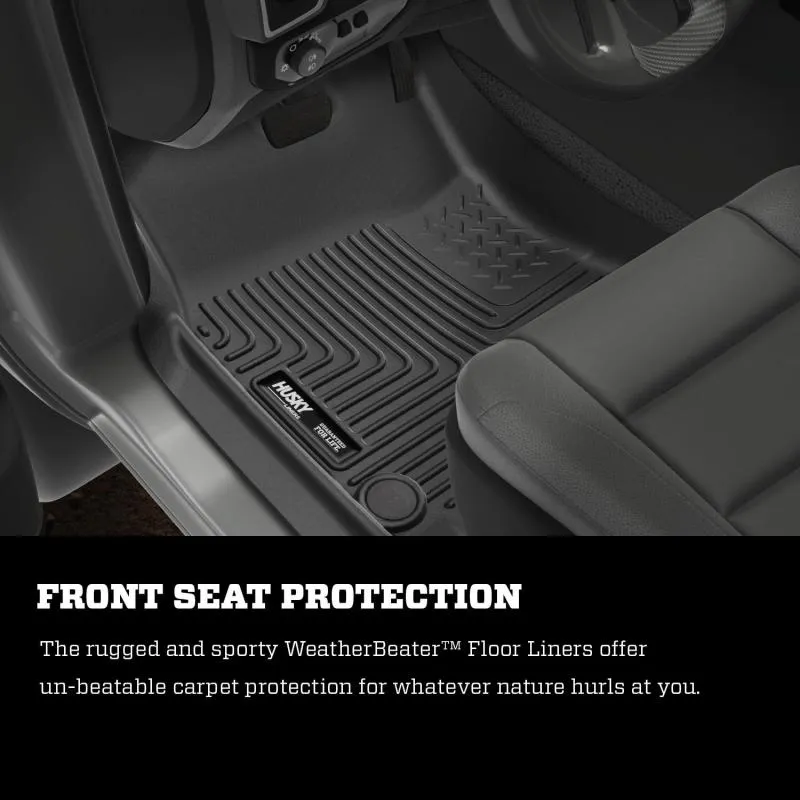 Husky Liners WeatherBeater 2nd Row Floor Liner - Black - Mega Cab - Dodge Ram Fullsize Truck 2010-18
