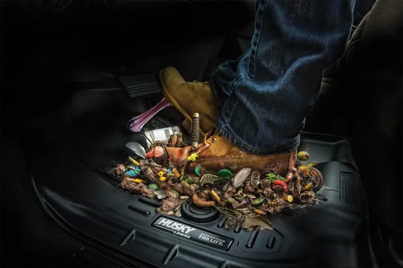 Husky Liners Weatherbeater Front / 2nd Row Floor Liner - Black - Dodge Midsize SUV / Jeep Grand Cherokee 2011-14