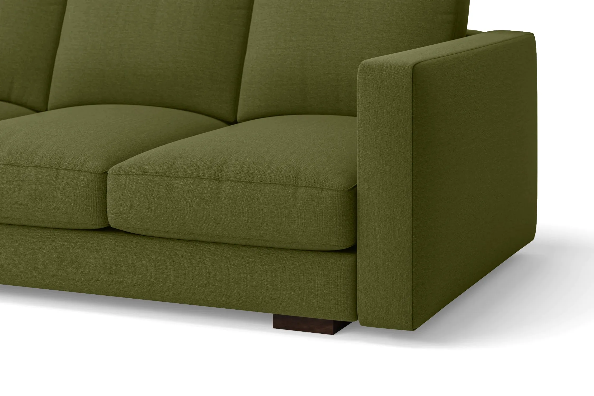 Messina 3 Seater Sofa Olive Linen Fabric