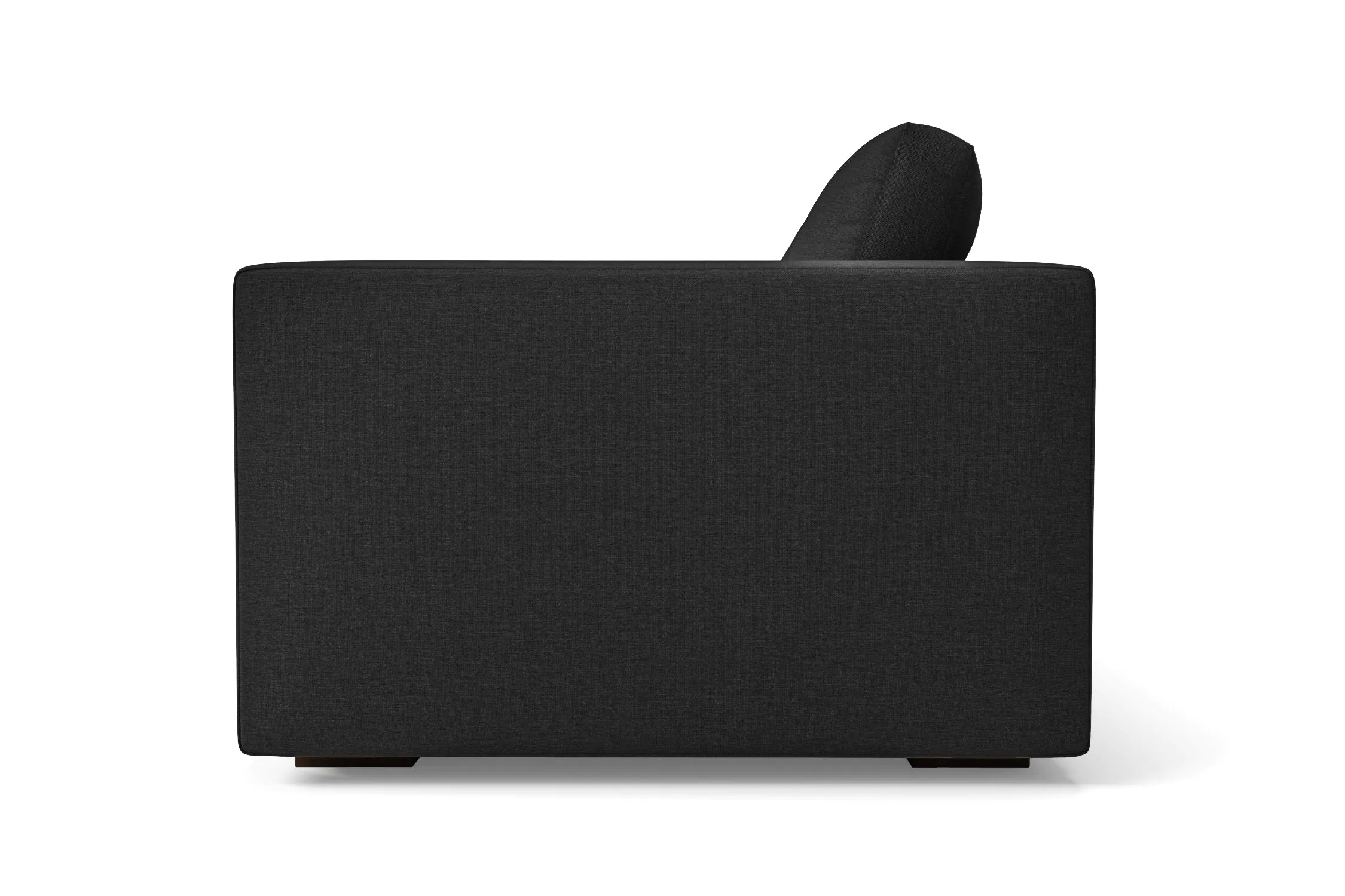 Messina 4 Seater Sofa Black Linen Fabric