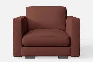 Messina Armchair Mauve Leather