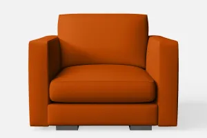Messina Armchair Orange Leather