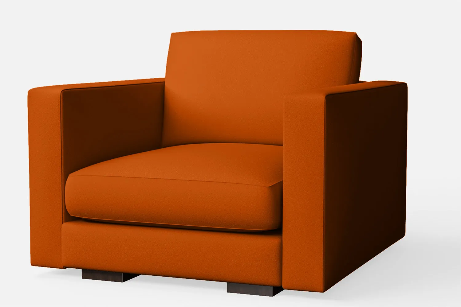 Messina Armchair Orange Leather