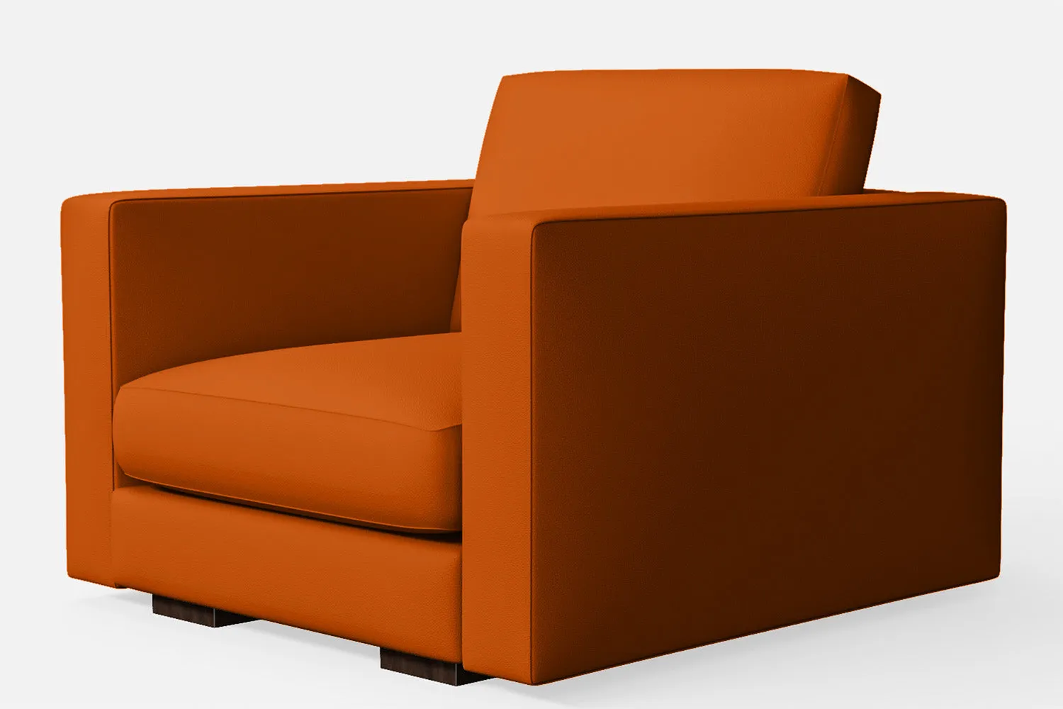 Messina Armchair Orange Leather