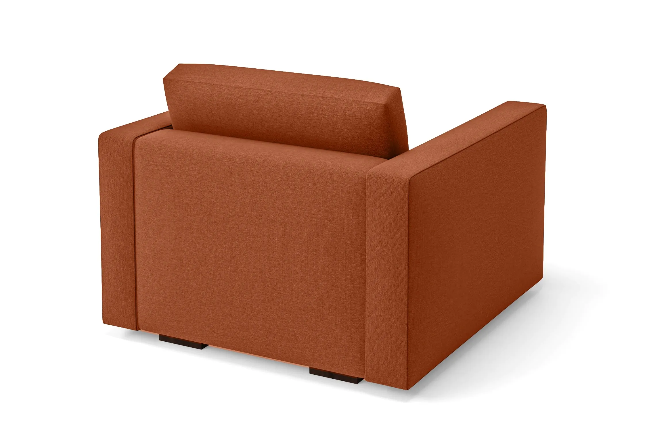 Messina Armchair Orange Linen Fabric