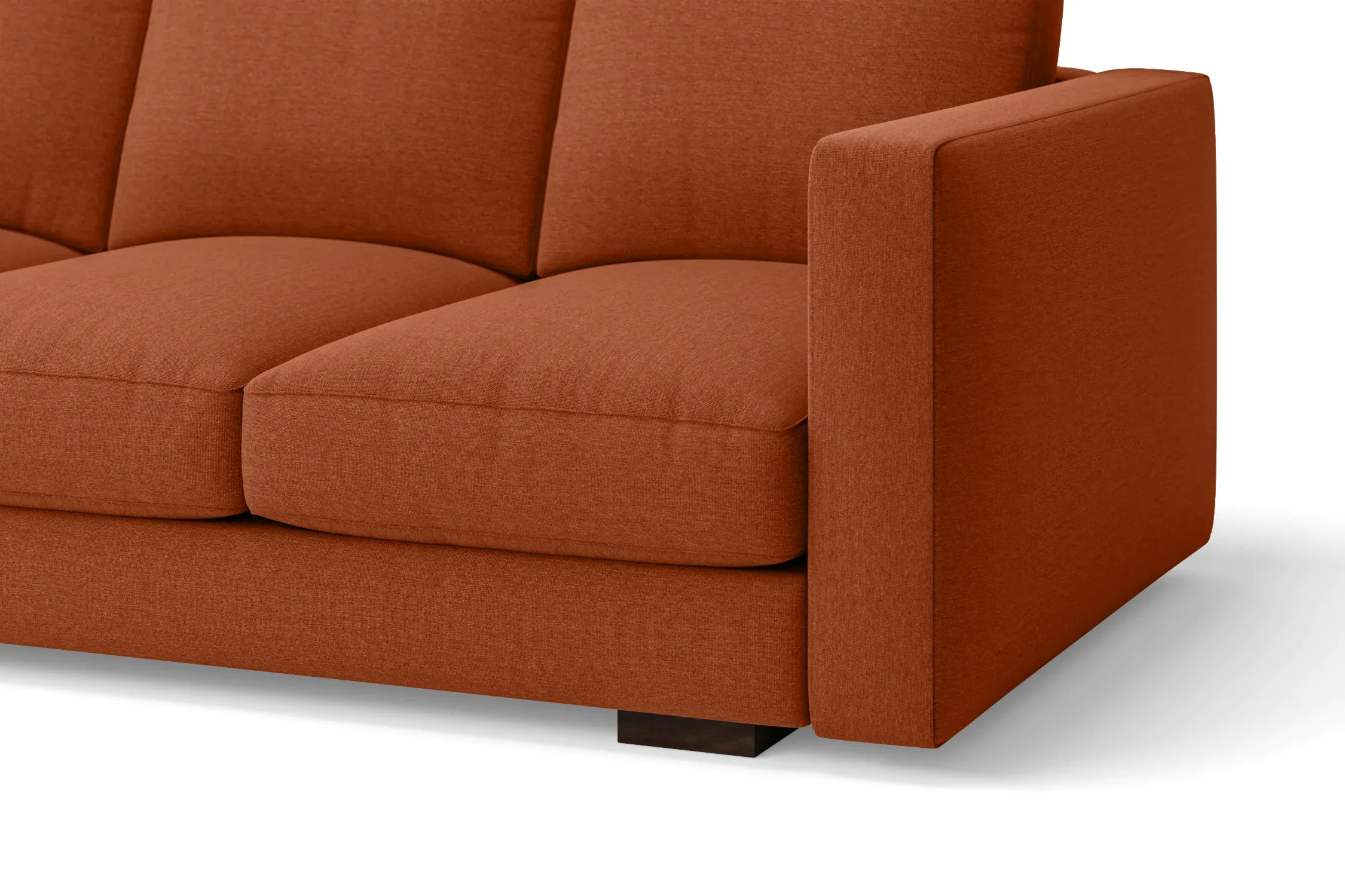 Messina Armchair Orange Linen Fabric