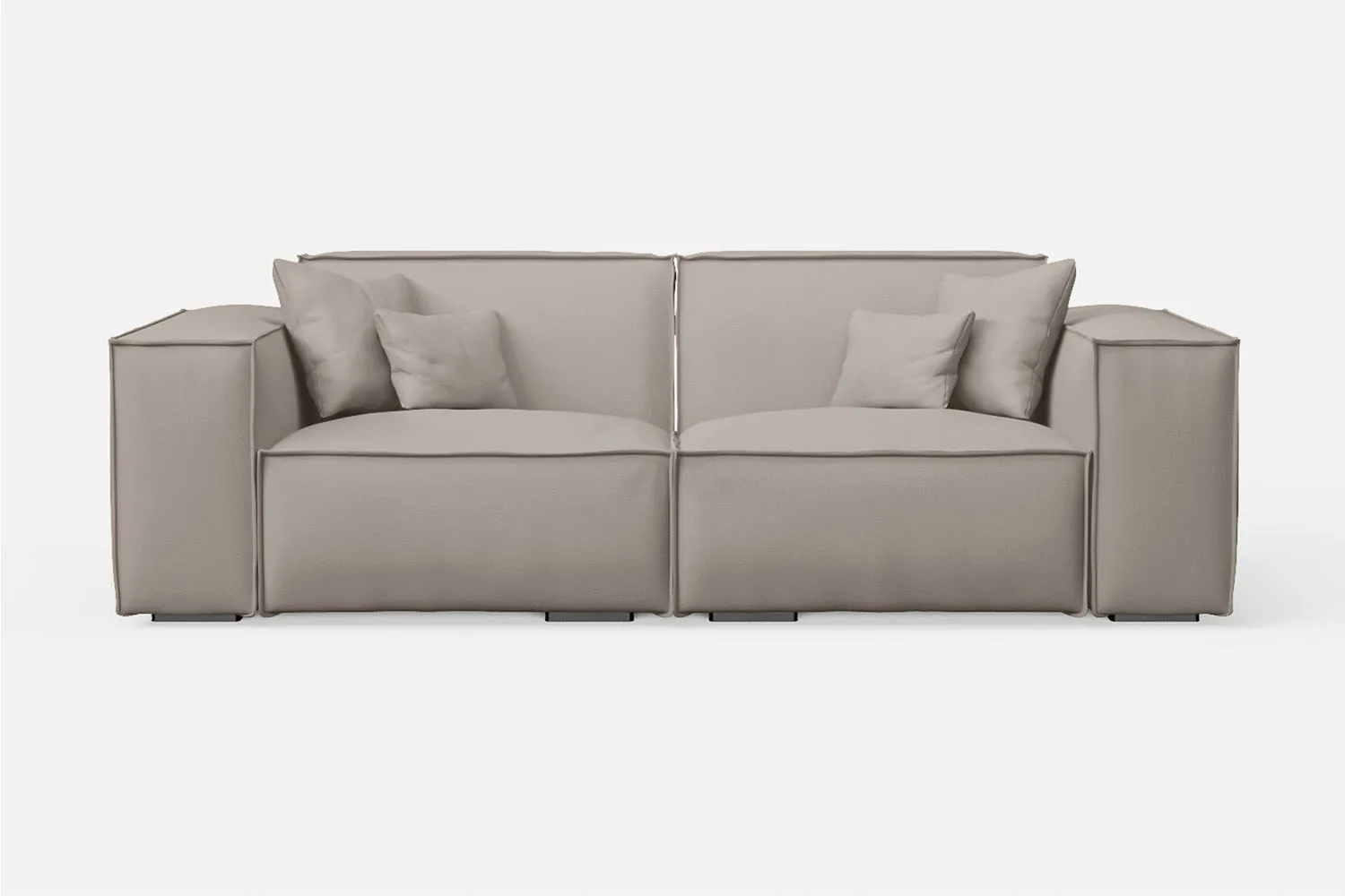 Naples 2 Seater Sofa Sand Leather