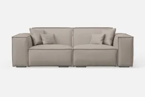 Naples 2 Seater Sofa Sand Leather