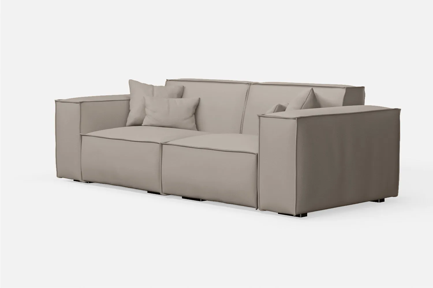 Naples 2 Seater Sofa Sand Leather
