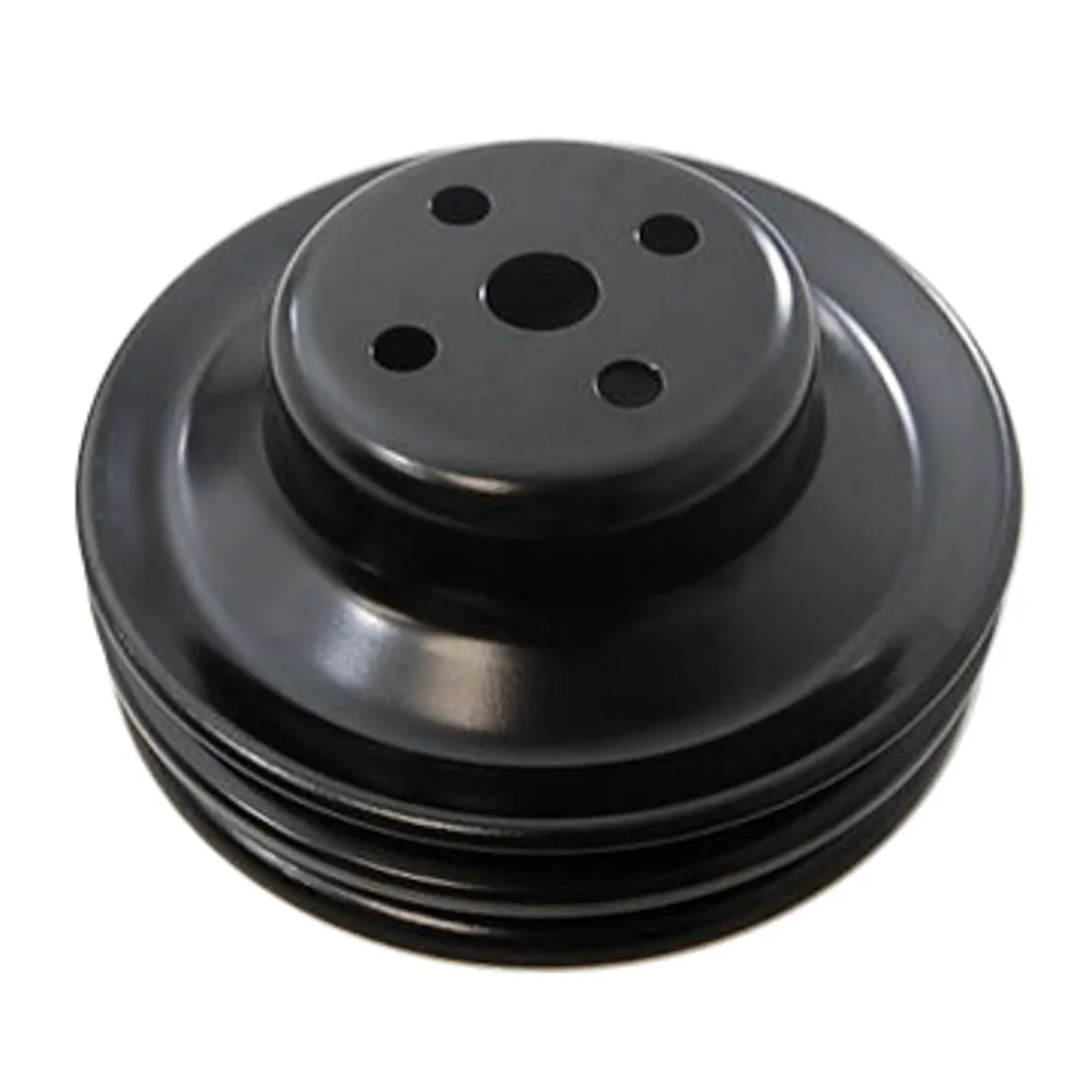 Racing Power V-Belt 2 Groove Water Pump Pulley - 5.880" Diameter - Black- SB Ford