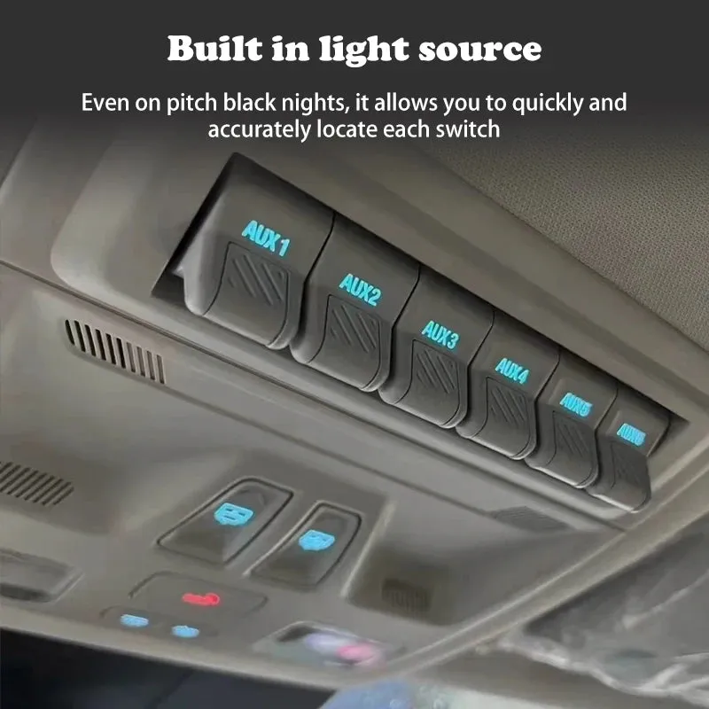 Rocker Switch Panel 12V 6 Gang For NEXT-GEN Ford Ranger & Everest 2022  Switch Panel ON OFF
